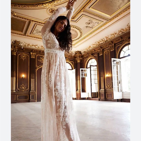 For Love And Lemons Temecula Lace Maxi Dress- Lace Maxi- Boho Wedding Dress - Picture 3 of 15